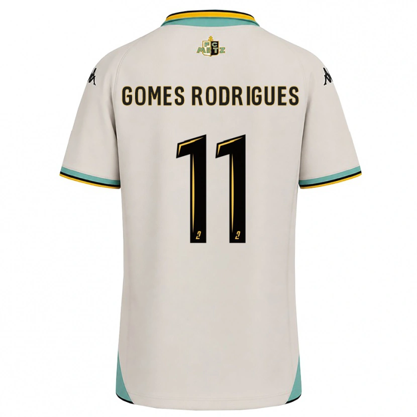 Danxen Niño Camiseta Jess Gomes Rodrigues #11 Blanco Floral Negro 2ª Equipación 2026/27 La Camisa México