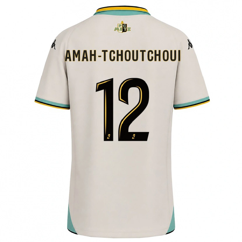 Danxen Niño Camiseta Marco Amah-Tchoutchoui #12 Blanco Floral Negro 2ª Equipación 2026/27 La Camisa México