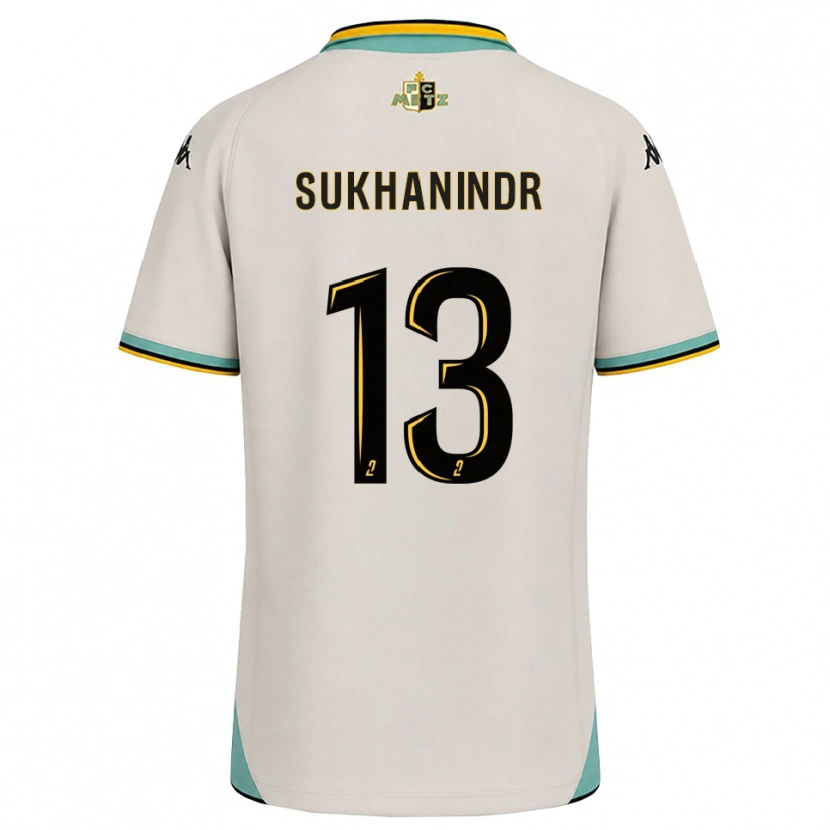 Danxen Niño Camiseta Suparith Sukhanindr #13 Blanco Floral Negro 2ª Equipación 2026/27 La Camisa México