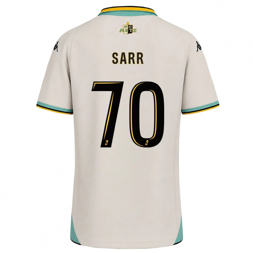 Danxen Niño Camiseta Bouna Sarr #70 Blanco Floral Negro 2ª Equipación 2026/27 La Camisa México