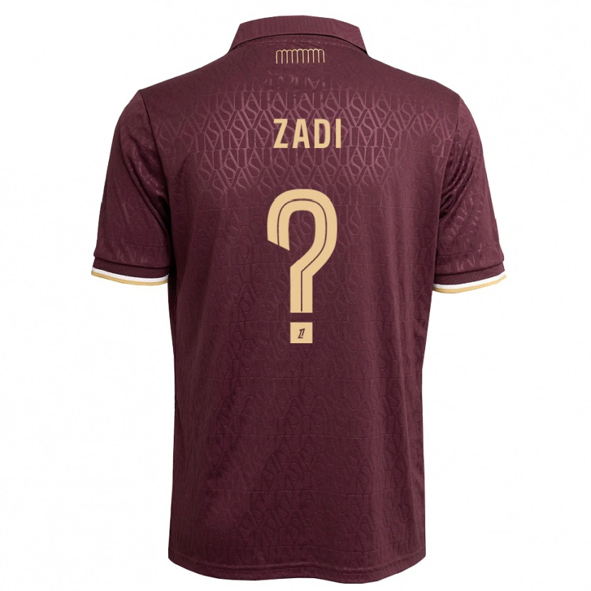 Danxen Niño Camiseta Alain Zadi #0 Rojo Marrón Arena 2ª Equipación 2026/27 La Camisa México