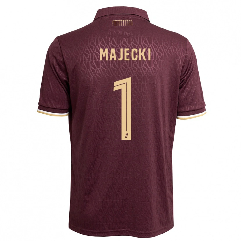 Danxen Niño Camiseta Radoslaw Majecki #1 Rojo Marrón Arena 2ª Equipación 2026/27 La Camisa México