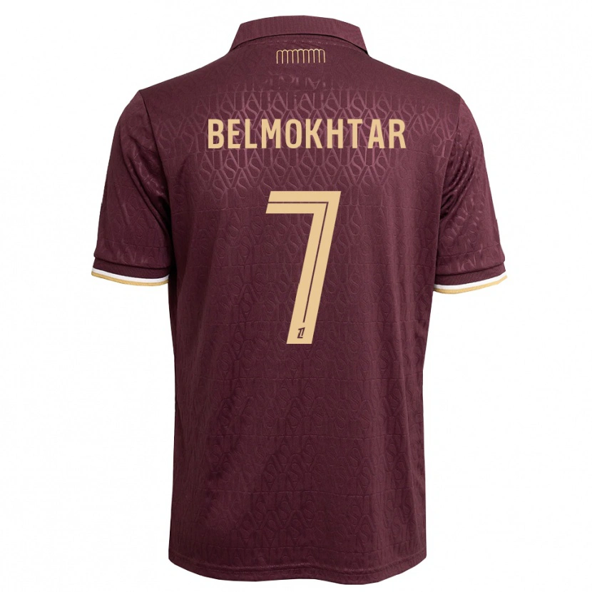 Danxen Niño Camiseta Ilies Belmokhtar #7 Rojo Marrón Arena 2ª Equipación 2026/27 La Camisa México
