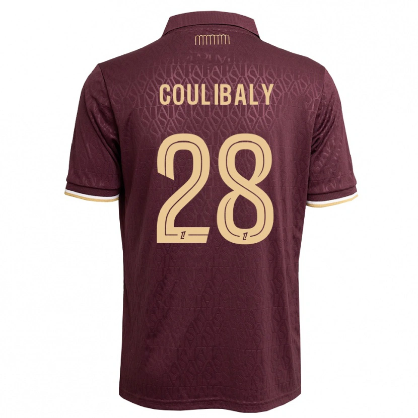 Danxen Niño Camiseta Mamadou Coulibaly #28 Rojo Marrón Arena 2ª Equipación 2026/27 La Camisa México