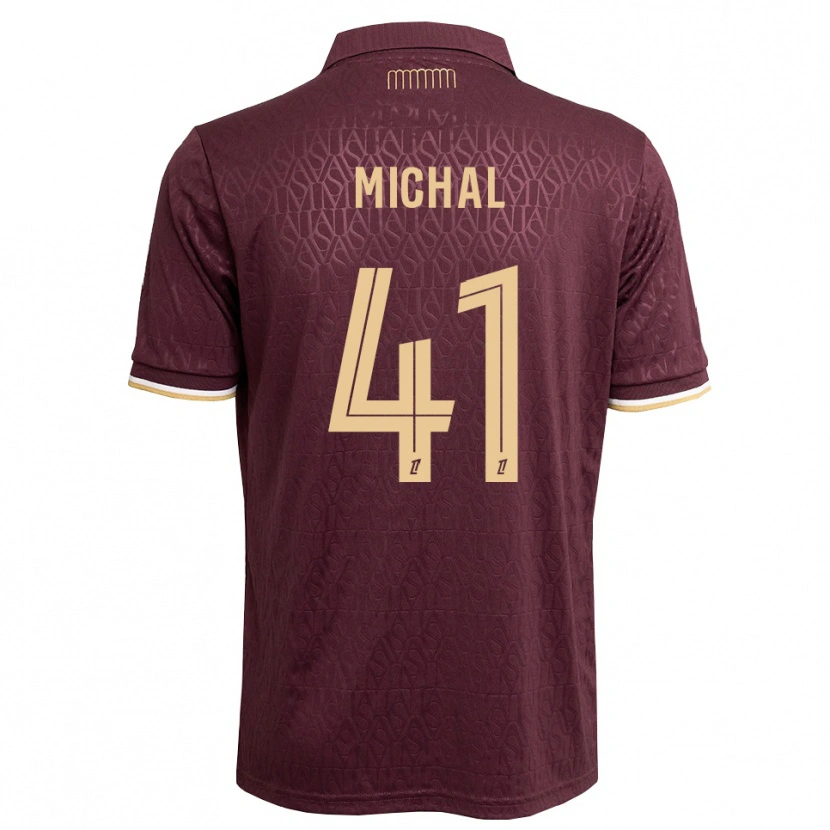 Danxen Niño Camiseta Lucas Michal #41 Rojo Marrón Arena 2ª Equipación 2026/27 La Camisa México