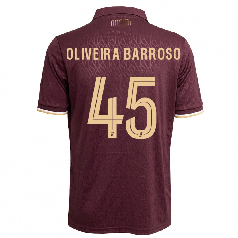 Danxen Niño Camiseta Mickael Oliveira Barroso #45 Rojo Marrón Arena 2ª Equipación 2026/27 La Camisa México