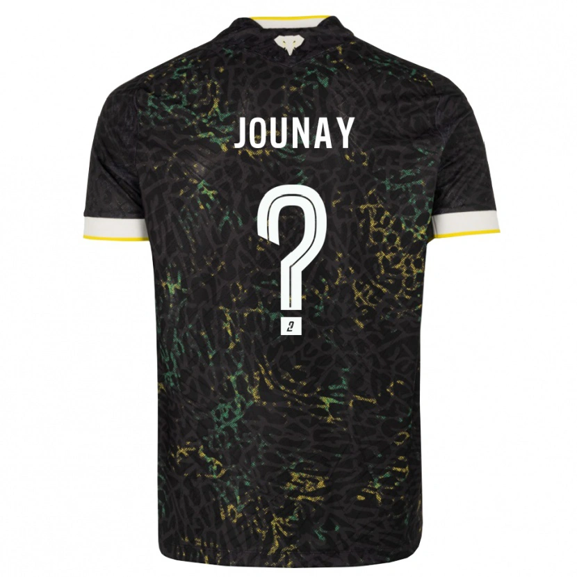 Danxen Niño Camiseta Alix Jounay #0 Negro Blanco Amarillo 2ª Equipación 2026/27 La Camisa México
