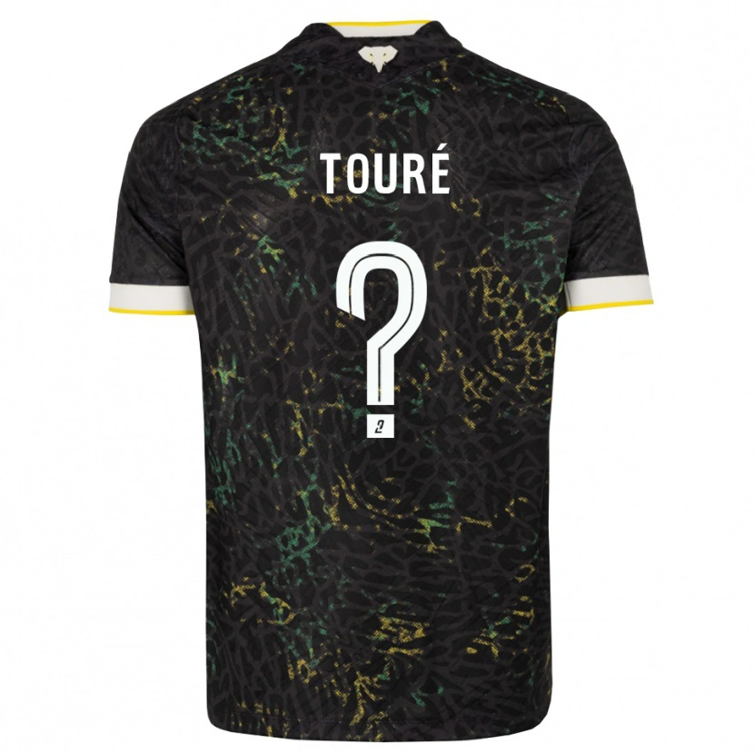 Danxen Niño Camiseta Sankoumba Touré #0 Negro Blanco Amarillo 2ª Equipación 2026/27 La Camisa México