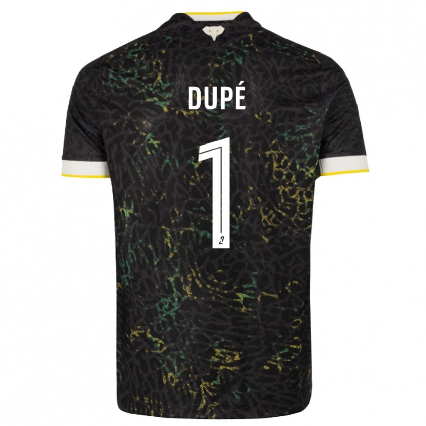 Danxen Niño Camiseta Maxime Dupé #1 Negro Blanco Amarillo 2ª Equipación 2026/27 La Camisa México