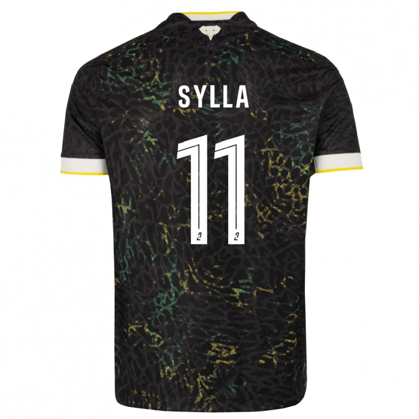 Danxen Niño Camiseta Karamoko Sylla #11 Negro Blanco Amarillo 2ª Equipación 2026/27 La Camisa México