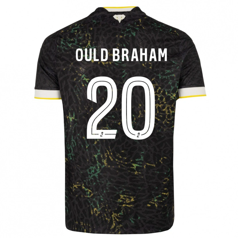 Danxen Niño Camiseta Amira Ould Braham #20 Negro Blanco Amarillo 2ª Equipación 2026/27 La Camisa México