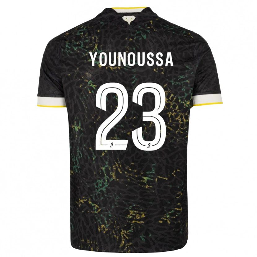 Danxen Niño Camiseta Wilitty Younoussa #23 Negro Blanco Amarillo 2ª Equipación 2026/27 La Camisa México