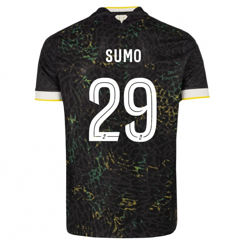 Danxen Niño Camiseta Eva Sumo #29 Negro Blanco Amarillo 2ª Equipación 2026/27 La Camisa México