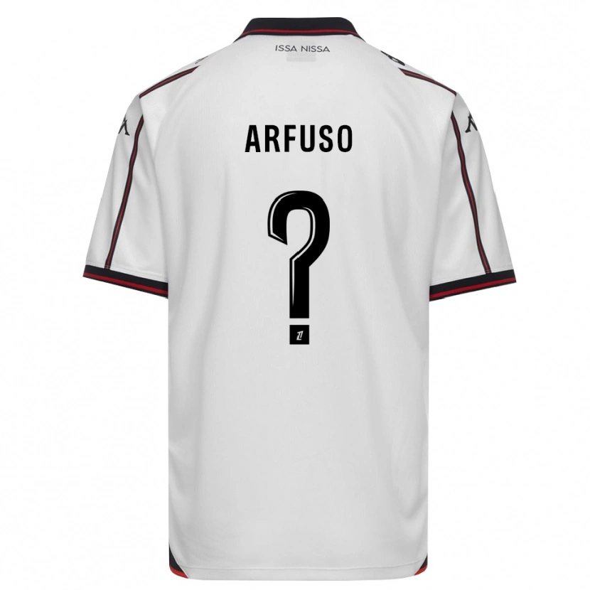 Danxen Niño Camiseta Vincenzo Arfuso #0 Negro Blanco 2ª Equipación 2026/27 La Camisa México