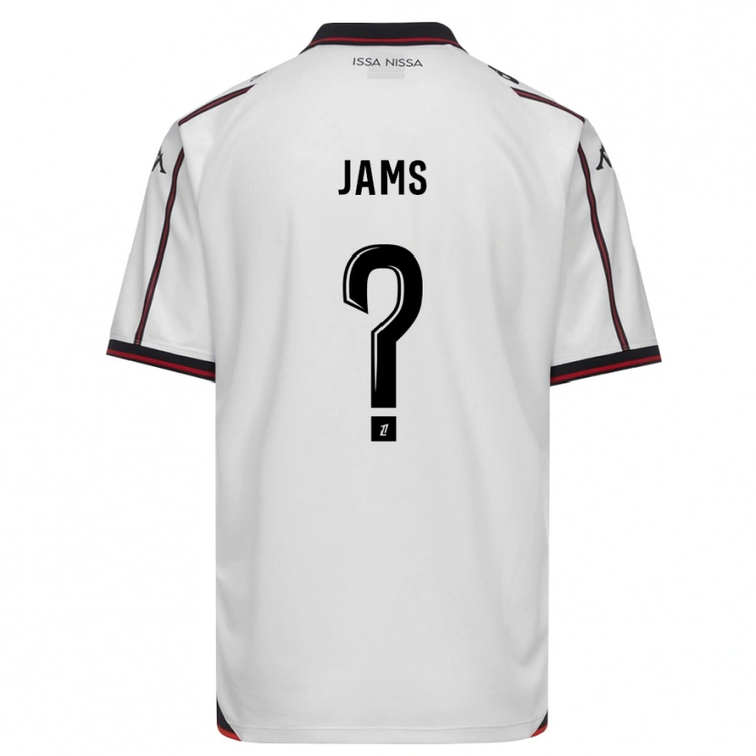 Danxen Niño Camiseta Dylan Jams #0 Negro Blanco 2ª Equipación 2026/27 La Camisa México