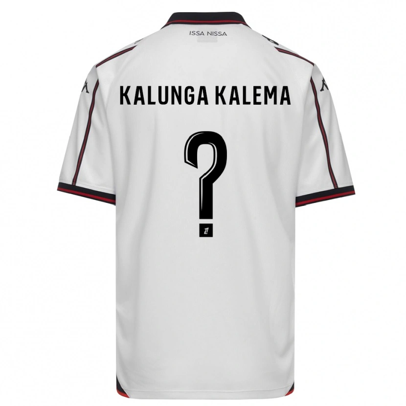 Danxen Niño Camiseta Kevin Kalunga Kalema #0 Negro Blanco 2ª Equipación 2026/27 La Camisa México