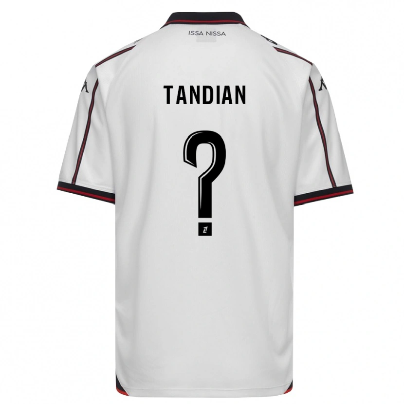 Danxen Niño Camiseta Elage Tandian #0 Negro Blanco 2ª Equipación 2026/27 La Camisa México