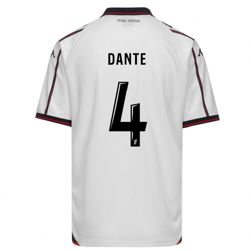 Danxen Niño Camiseta Dante #4 Negro Blanco 2ª Equipación 2026/27 La Camisa México