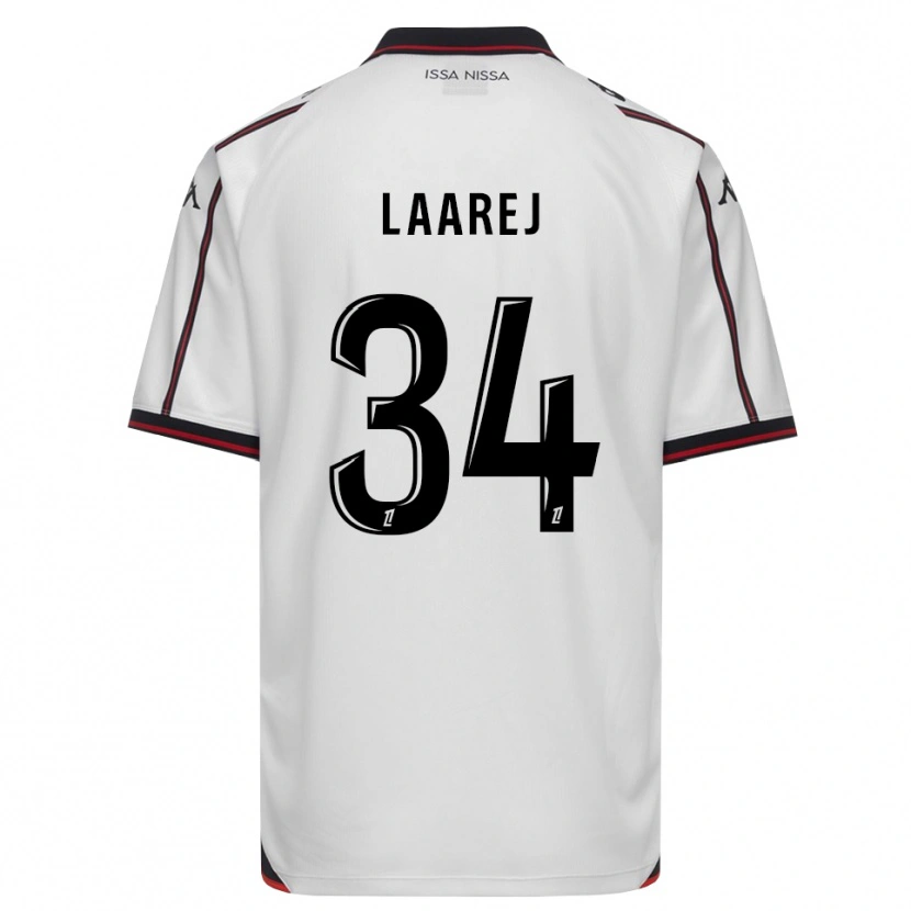 Danxen Niño Camiseta Nassim Laarej #34 Negro Blanco 2ª Equipación 2026/27 La Camisa México