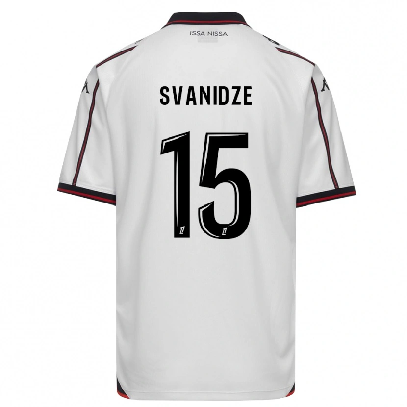 Danxen Niño Camiseta Andria Svanidze #15 Negro Blanco 2ª Equipación 2026/27 La Camisa México
