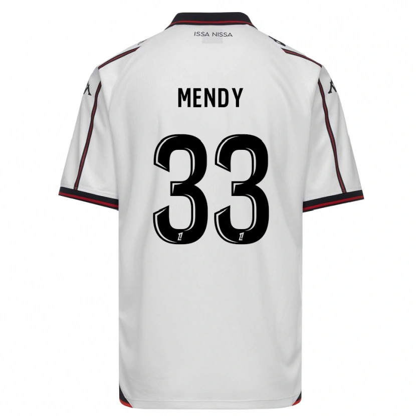 Danxen Niño Camiseta Antoine Mendy #33 Negro Blanco 2ª Equipación 2026/27 La Camisa México