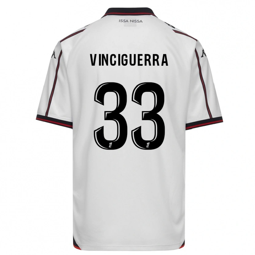 Danxen Niño Camiseta Pauline Vinciguerra #33 Negro Blanco 2ª Equipación 2026/27 La Camisa México