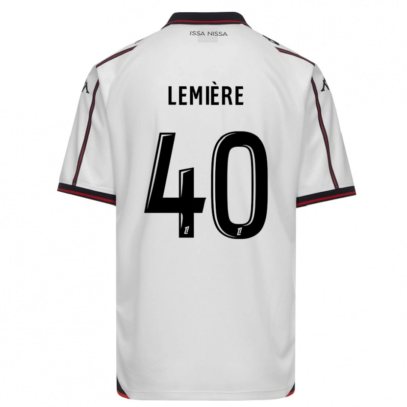 Danxen Niño Camiseta Pauline Lemière #40 Negro Blanco 2ª Equipación 2026/27 La Camisa México