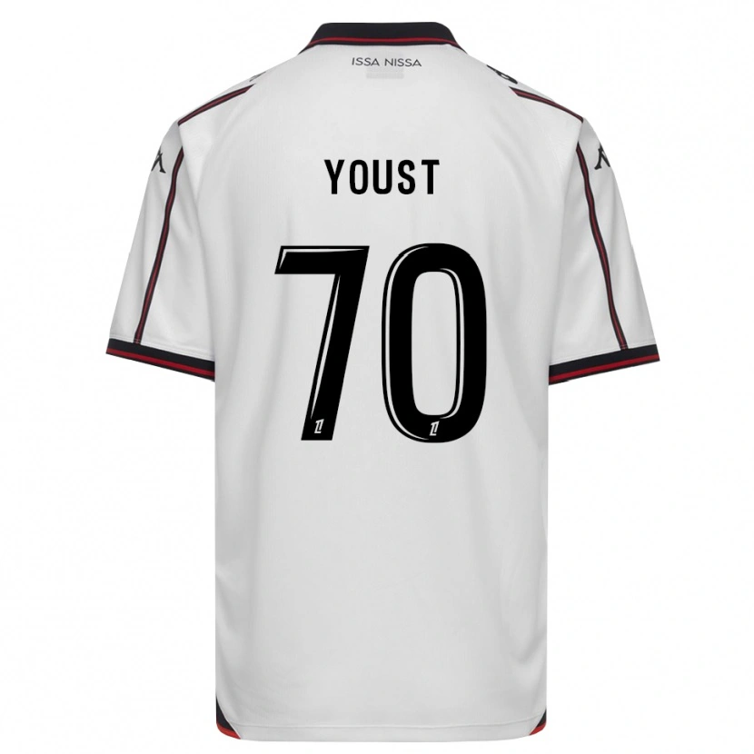 Danxen Niño Camiseta Matys Youst #70 Negro Blanco 2ª Equipación 2026/27 La Camisa México