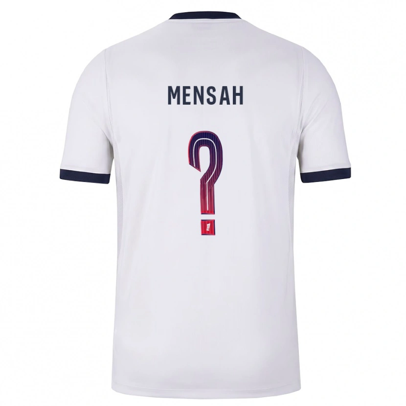 Danxen Niño Camiseta Isaac Mensah #0 Blanco Negro Rojo 2ª Equipación 2026/27 La Camisa México