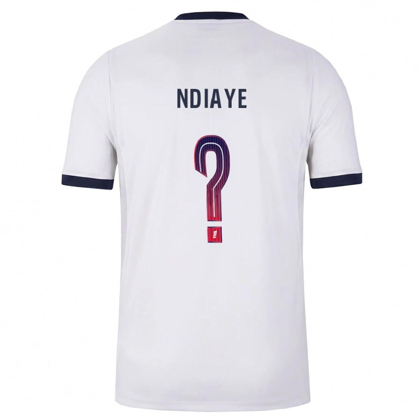 Danxen Niño Camiseta Moctar Ndiaye #0 Blanco Negro Rojo 2ª Equipación 2026/27 La Camisa México