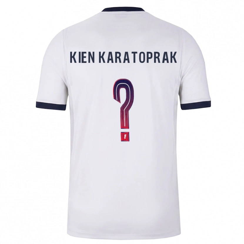 Danxen Niño Camiseta Kenan Kien Karatoprak #0 Blanco Negro Rojo 2ª Equipación 2026/27 La Camisa México