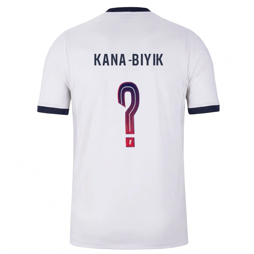 Danxen Niño Camiseta Lorenzo Kana-Biyik #0 Blanco Negro Rojo 2ª Equipación 2026/27 La Camisa México