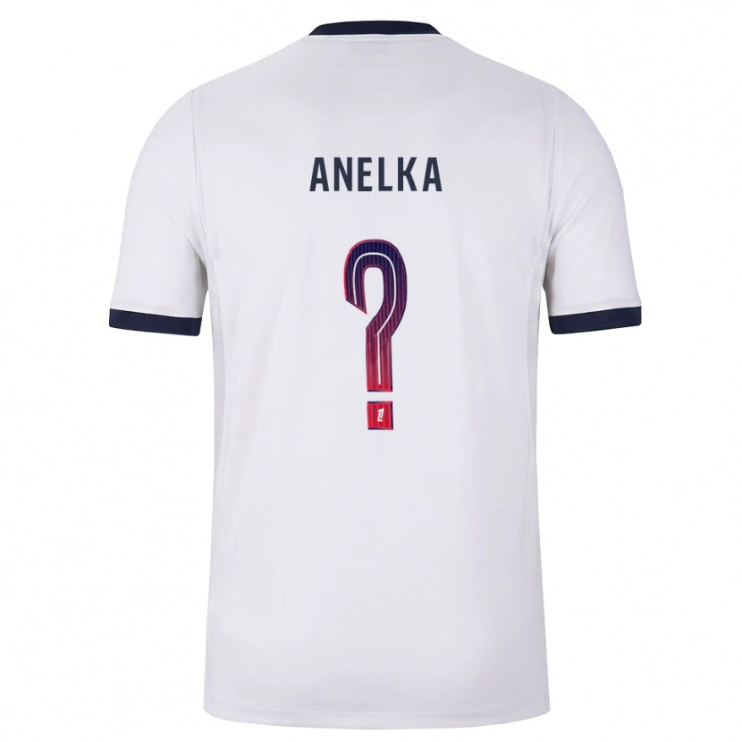 Danxen Niño Camiseta Kaïs Anelka #0 Blanco Negro Rojo 2ª Equipación 2026/27 La Camisa México