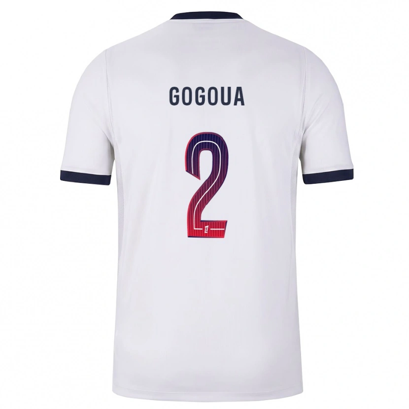 Danxen Niño Camiseta Valentin Gogoua #2 Blanco Negro Rojo 2ª Equipación 2026/27 La Camisa México