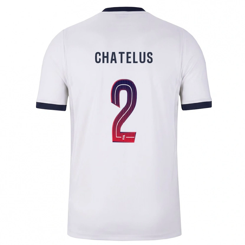 Danxen Niño Camiseta Kelhyan Chatelus #2 Blanco Negro Rojo 2ª Equipación 2026/27 La Camisa México