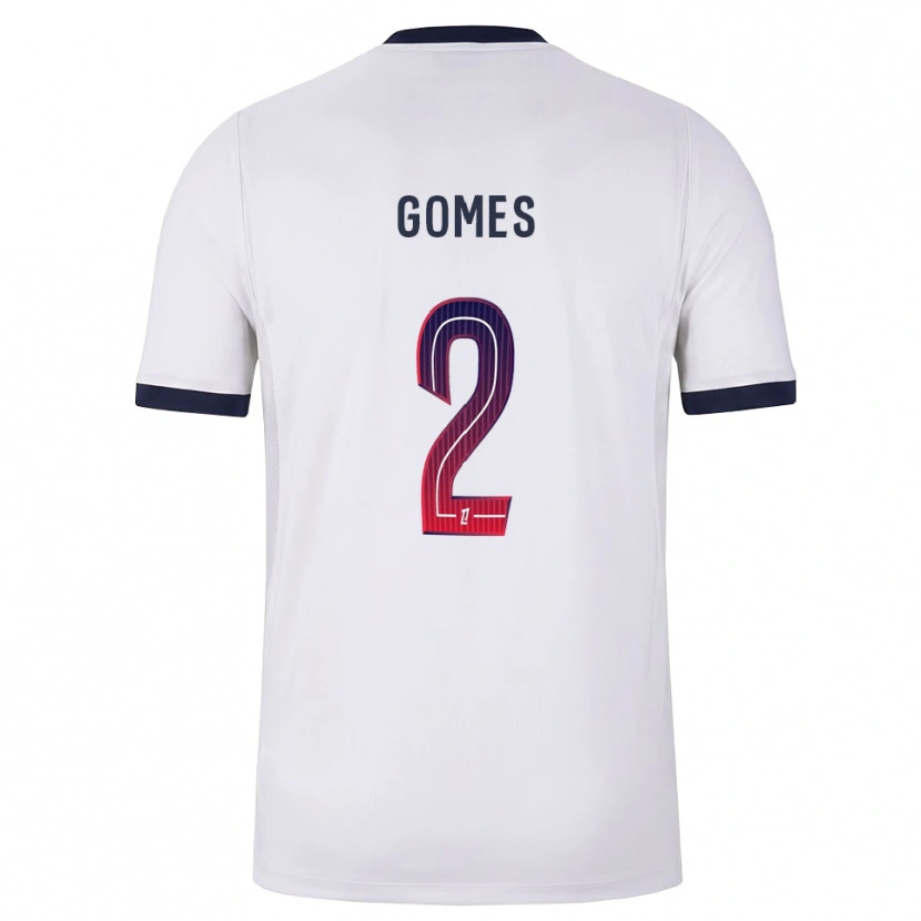Danxen Niño Camiseta Nicolas Gomes #2 Blanco Negro Rojo 2ª Equipación 2026/27 La Camisa México