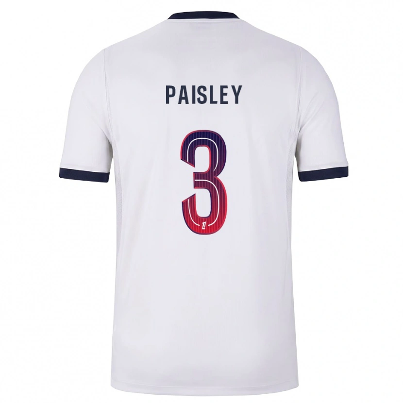 Danxen Niño Camiseta Jarell Paisley #3 Blanco Negro Rojo 2ª Equipación 2026/27 La Camisa México