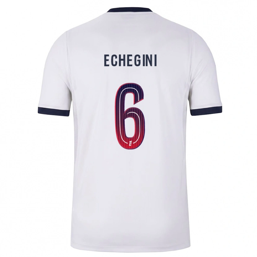 Danxen Niño Camiseta Joe Echegini #6 Blanco Negro Rojo 2ª Equipación 2026/27 La Camisa México