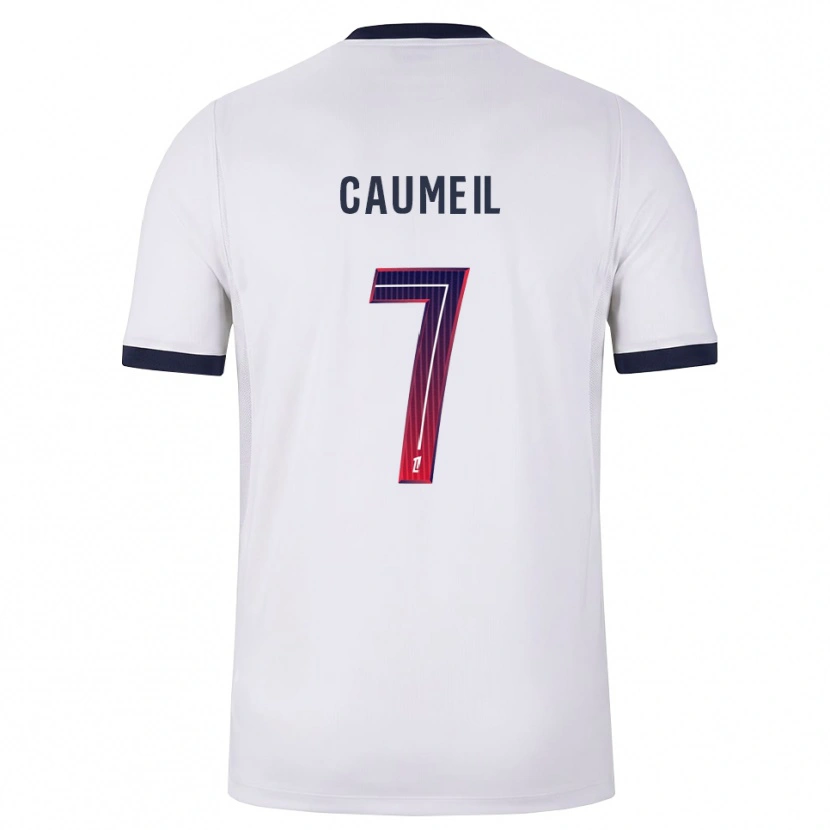 Danxen Niño Camiseta Paul Caumeil #7 Blanco Negro Rojo 2ª Equipación 2026/27 La Camisa México