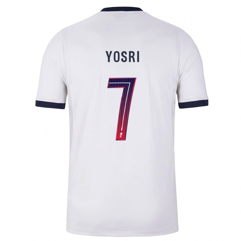 Danxen Niño Camiseta Bouzid Yosri #7 Blanco Negro Rojo 2ª Equipación 2026/27 La Camisa México