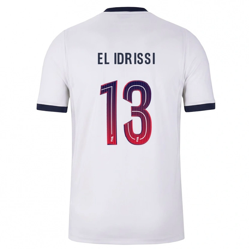 Danxen Niño Camiseta Mohamed-Amine El Idrissi #13 Blanco Negro Rojo 2ª Equipación 2026/27 La Camisa México