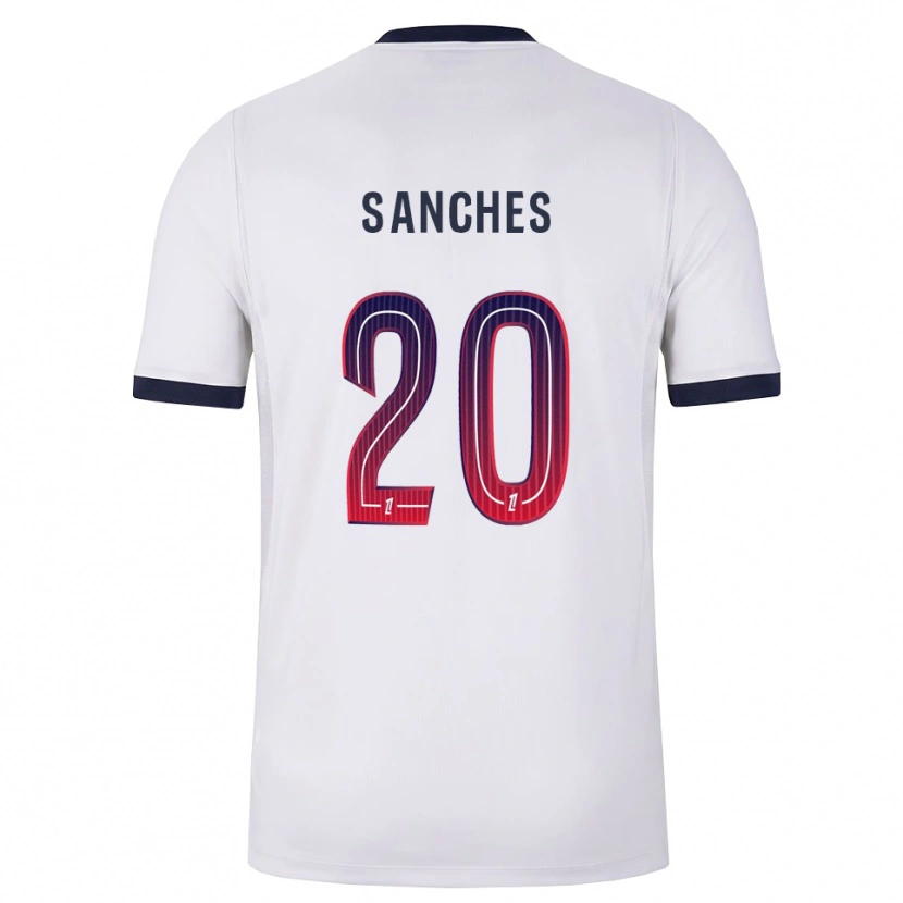 Danxen Niño Camiseta Cédric Sanches #20 Blanco Negro Rojo 2ª Equipación 2026/27 La Camisa México