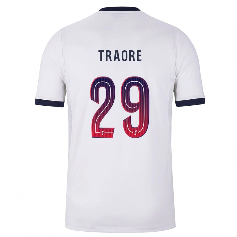 Danxen Niño Camiseta Manssita Traoré #29 Blanco Negro Rojo 2ª Equipación 2026/27 La Camisa México