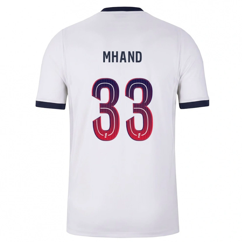 Danxen Niño Camiseta Ilian Mhand #33 Blanco Negro Rojo 2ª Equipación 2026/27 La Camisa México