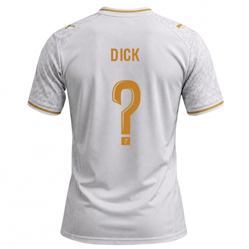 Danxen Niño Camiseta Livingstone Dick #0 Blanco Gris Dorado 2ª Equipación 2026/27 La Camisa México