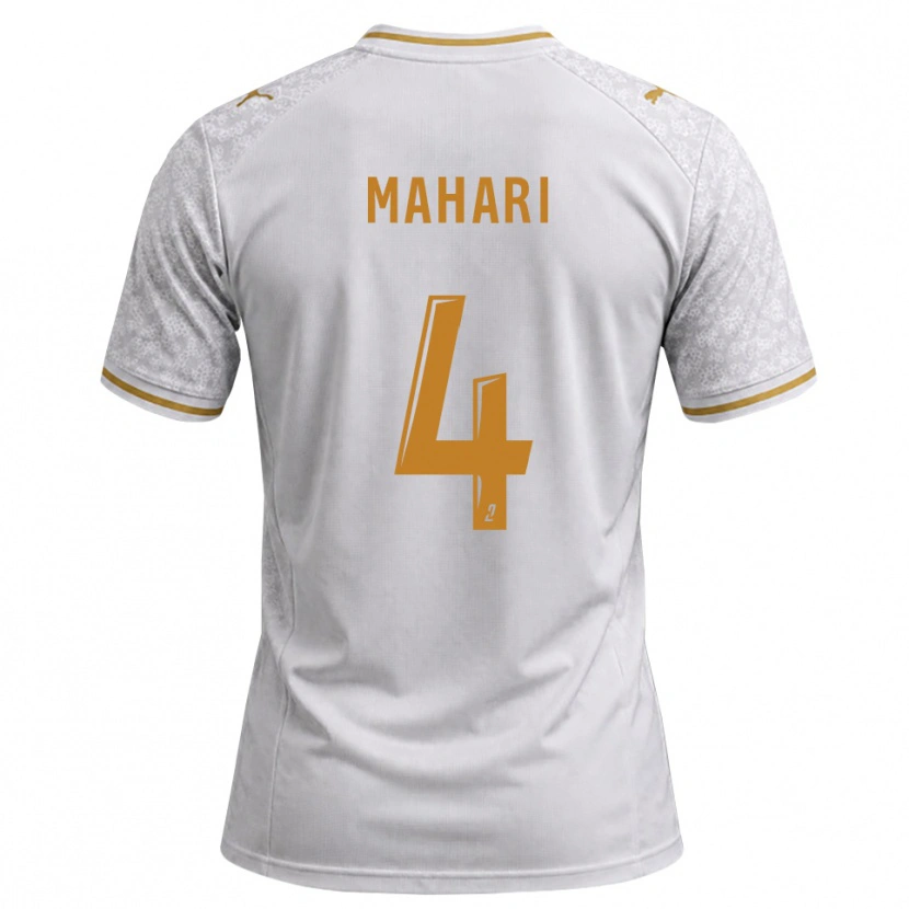 Danxen Niño Camiseta Efdon Mahari #4 Blanco Gris Dorado 2ª Equipación 2026/27 La Camisa México