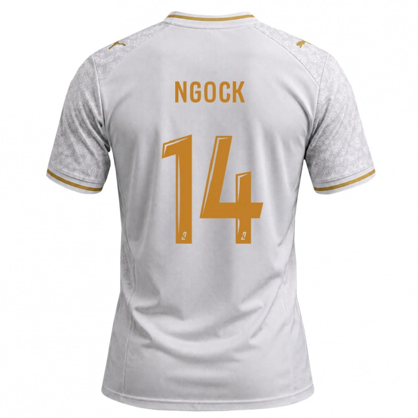 Danxen Niño Camiseta Monique Ngock #14 Blanco Gris Dorado 2ª Equipación 2026/27 La Camisa México