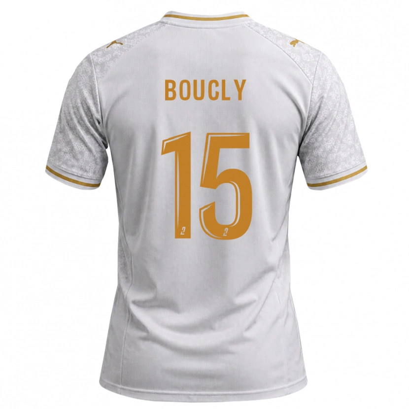 Danxen Niño Camiseta Maïté Boucly #15 Blanco Gris Dorado 2ª Equipación 2026/27 La Camisa México