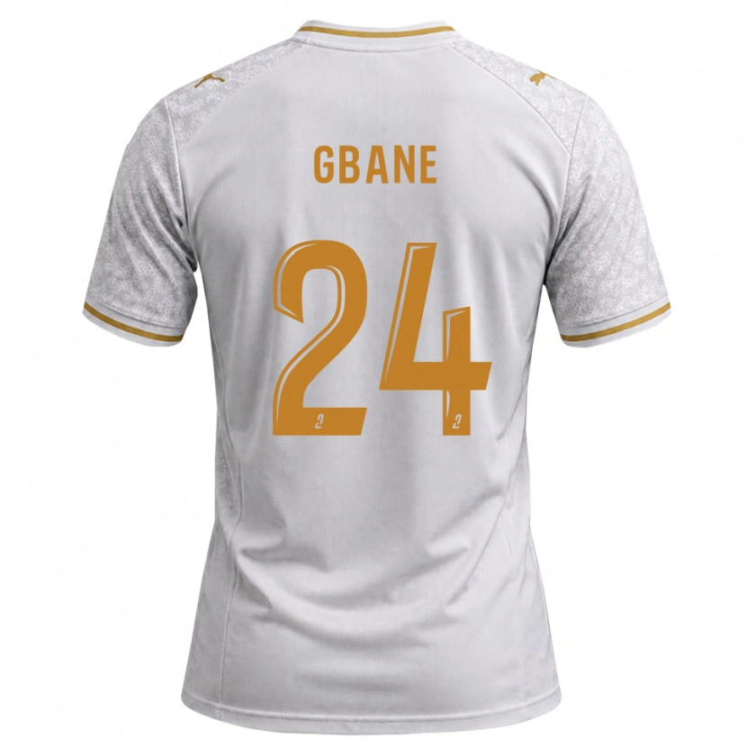 Danxen Niño Camiseta Mory Gbane #24 Blanco Gris Dorado 2ª Equipación 2026/27 La Camisa México