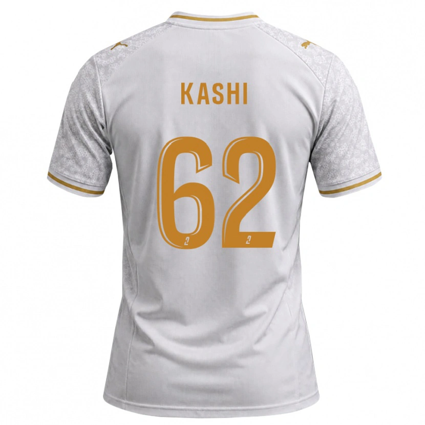 Danxen Niño Camiseta Amine Kashi #62 Blanco Gris Dorado 2ª Equipación 2026/27 La Camisa México